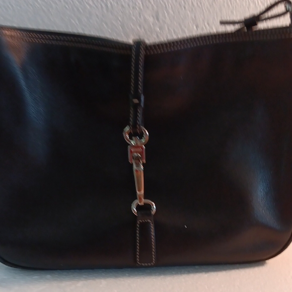Coach Dark Leather Shoulder Bag - Picture 8 of 8